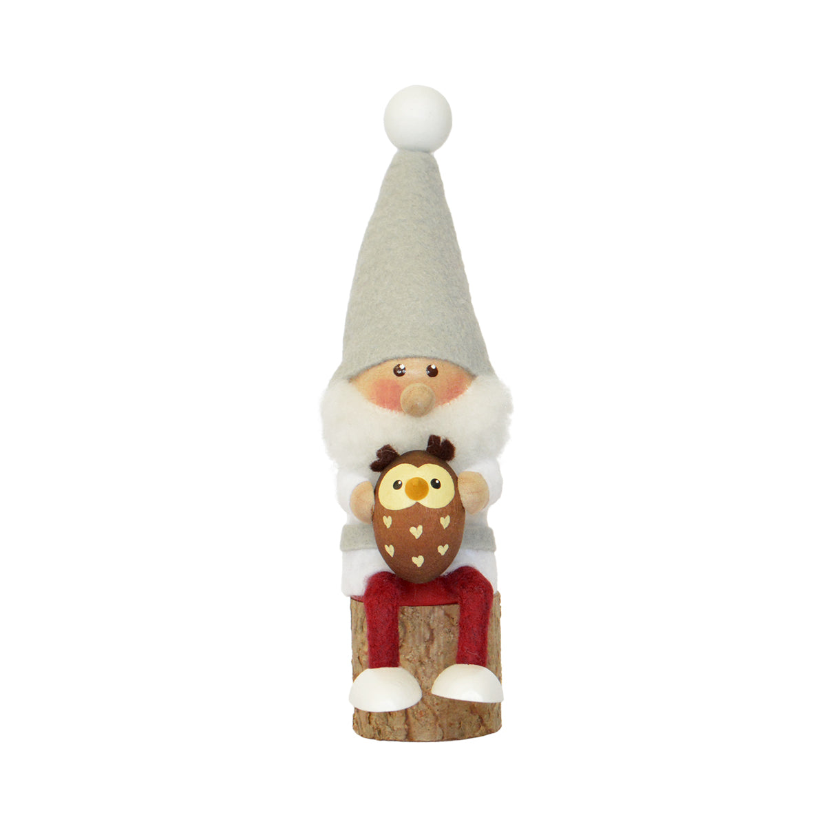 NORDIKA nisse ノルディカ ニッセ クリスマス 木製人形（フクロウを抱えたサンタ）