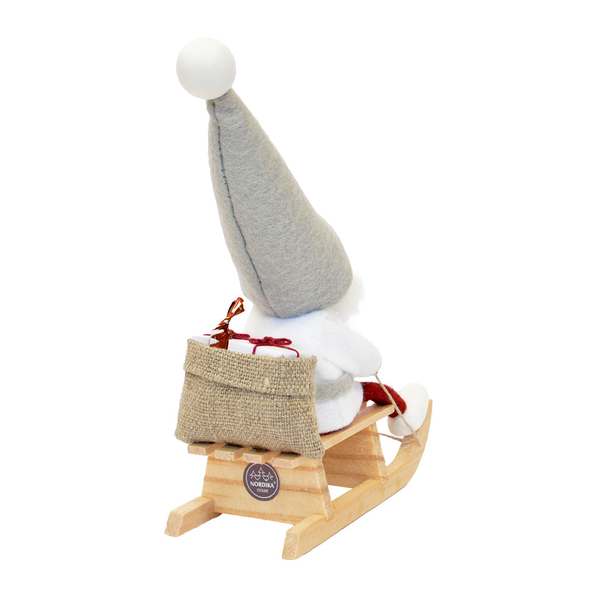 ノルディカニッセ ギターを弾くサンタ ソリに乗るサンタ トナカイ NORDIKA nisse ノルディカ ニッセ クリスマス 木製人形（そりに乗る