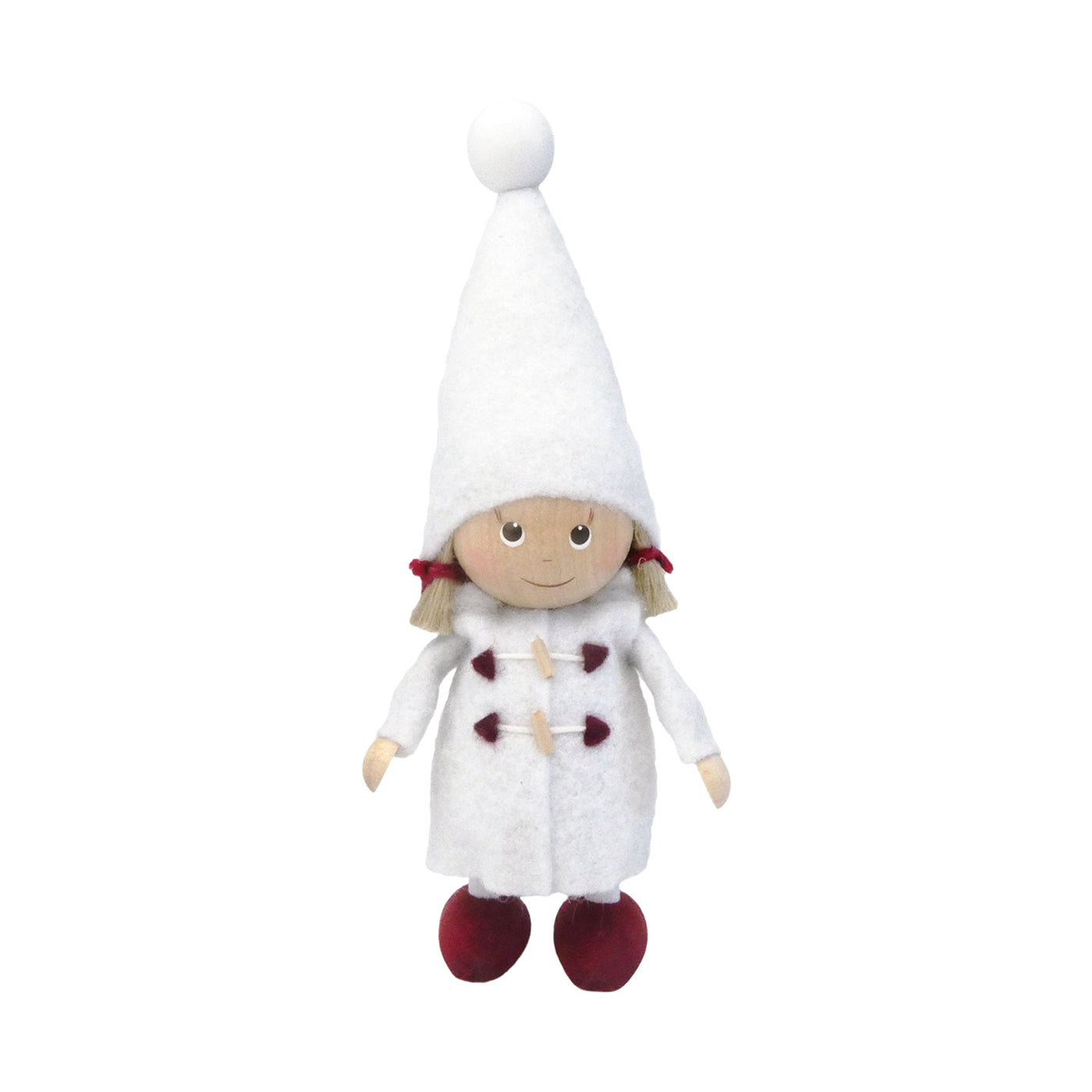 NORDIKA nisse ノルディカ ニッセ クリスマス 木製人形（ ダッフルコートを着た女の子 / 星に願いを )