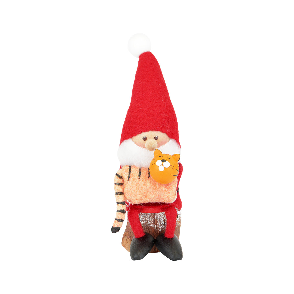 NORDIKA nisse ノルディカ ニッセ クリスマス 木製人形（ トラを抱えたサンタ )