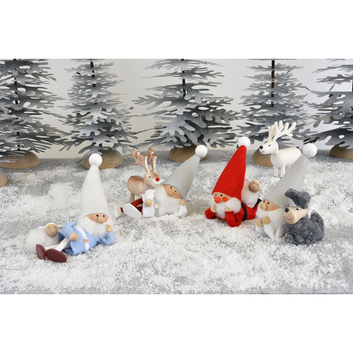 NORDIKA nisse ノルディカ ニッセ クリスマス 木製人形（ ひとやすみサンタ / サイレントナイト )｜北欧雑貨
