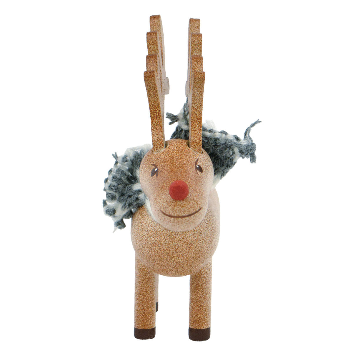 NORDIKA nisse ノルディカ ニッセ クリスマス 木製人形 ( トナカイ / ブラウン / マフラー )