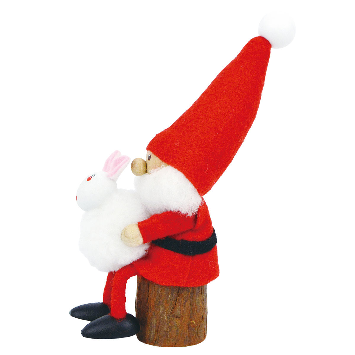 NORDIKA nisse ノルディカ ニッセ クリスマス 木製人形 ( ウサギを抱えたサンタ )