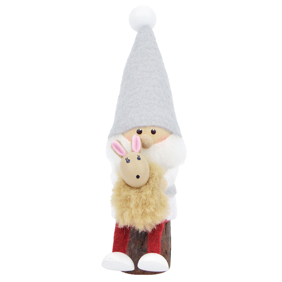 NORDIKA nisse ノルディカ ニッセ クリスマス 木製人形 ( ウサギを抱えたサンタ / サイレントナイト )