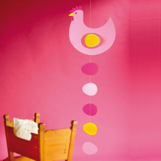 Flensted Mobiles フレンステッド・モビール（ Prize Hen プライズヘン / ピンク イエロー ）