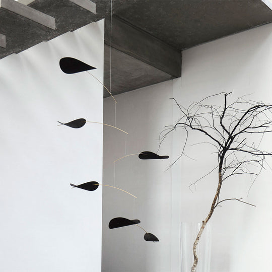 【10%OFF】Flensted Mobiles フレンステッド・モビール（ Drifting Clouds ドリフティングクラウド / ブラック / 158s ）【セール】