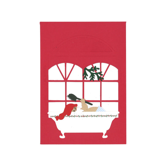 【50%OFF】oda wiedbrecht オダ・ウィードブレクト ペーパーモビール カード（サンタさんのバスタイム）【セール】