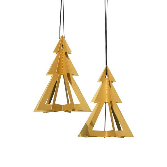 Livingly リビングリー ペーパーモビール ( ジオメツリーズ / 2個セット / ゴールド )