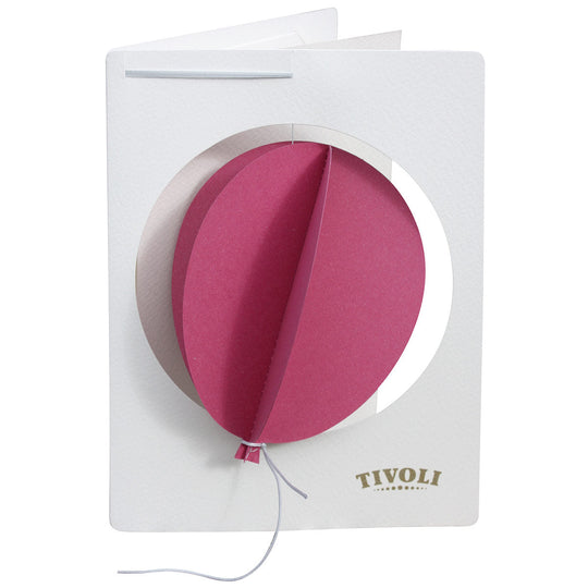 Livingly リビングリー ペーパーモビール グリーティングカード ( TIVOLI チボリ / バルーン / ピンク )