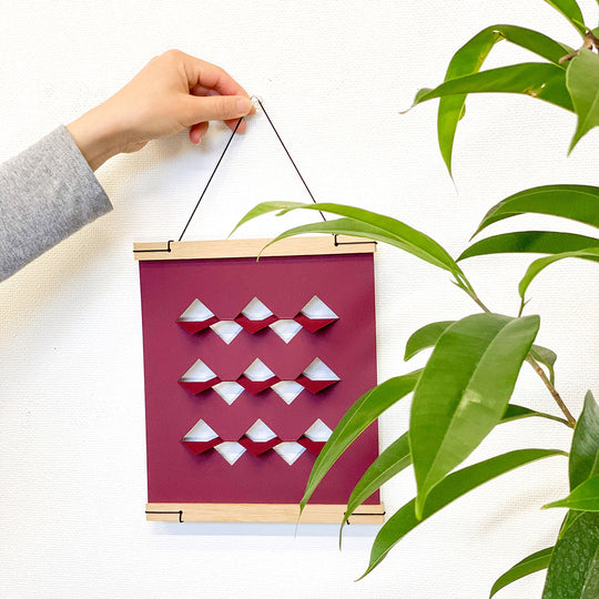 【50%OFF】Livingly リビングリー Recto Verso レクトヴァーソ ポスター ( スクエア / レッド )【セール】