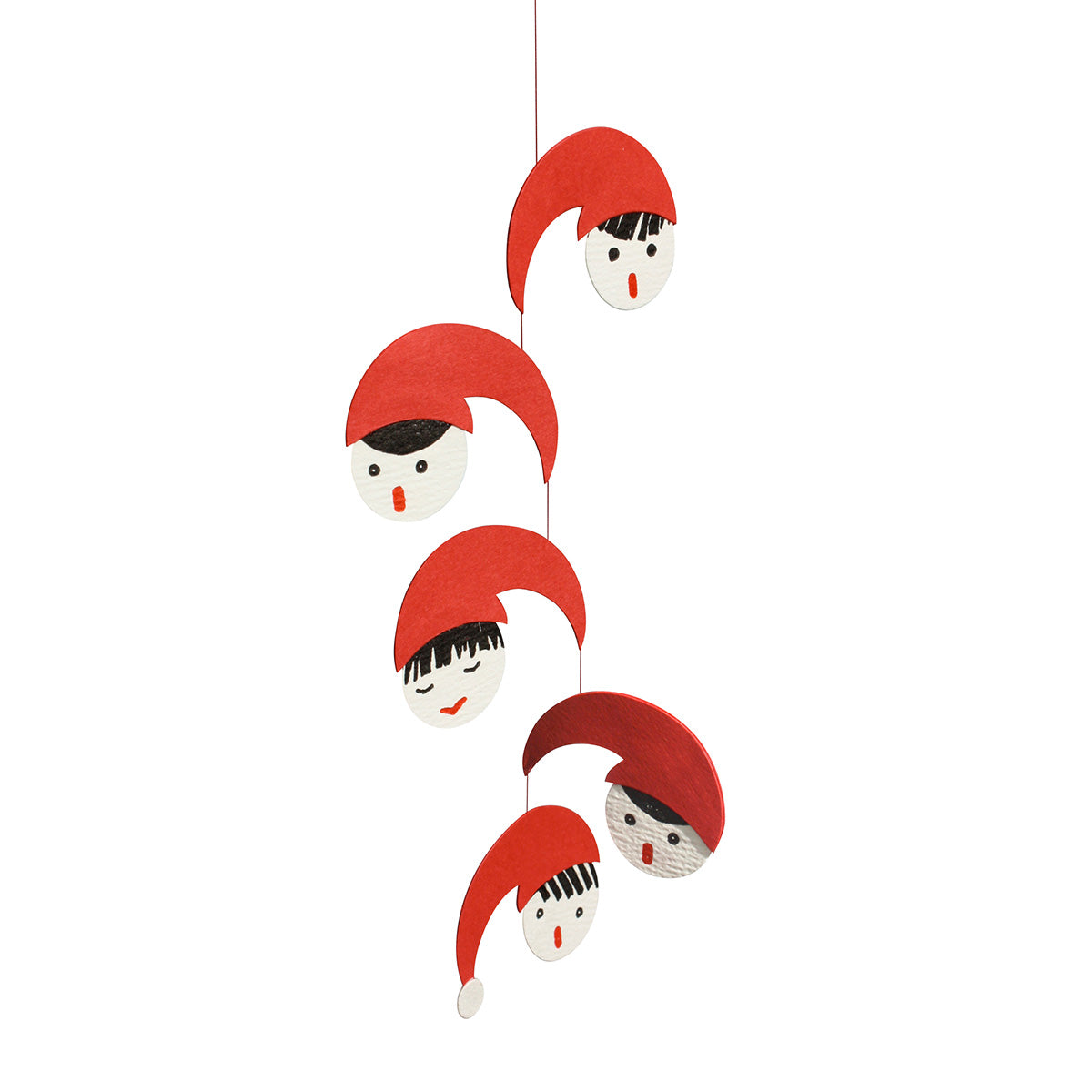 Livingly リビングリー ペーパーモビール（エルフ 1953年デザイン復刻版/レッド×ホワイト）