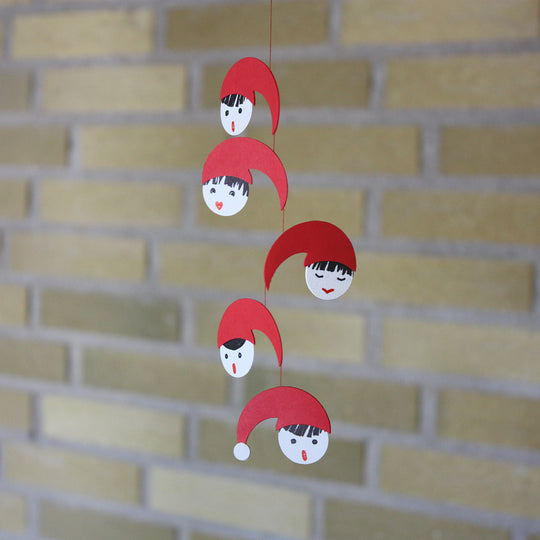Livingly リビングリー ペーパーモビール（エルフ 1953年デザイン復刻版/レッド×ホワイト）
