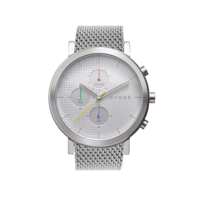 HYGGE Watches ヒュッゲウォッチズ 2204 SERIES WATCH ( 9032-024 MESH / White dial / Silver case )