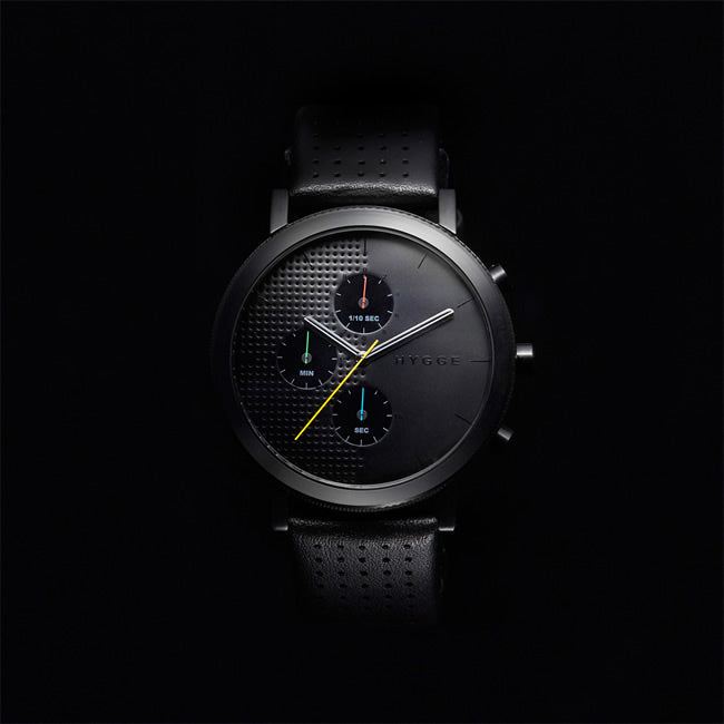 HYGGE Watches ヒュッゲウォッチズ 2204 SERIES WATCH( 9032-027 LEATHER / Black dial / Black case )