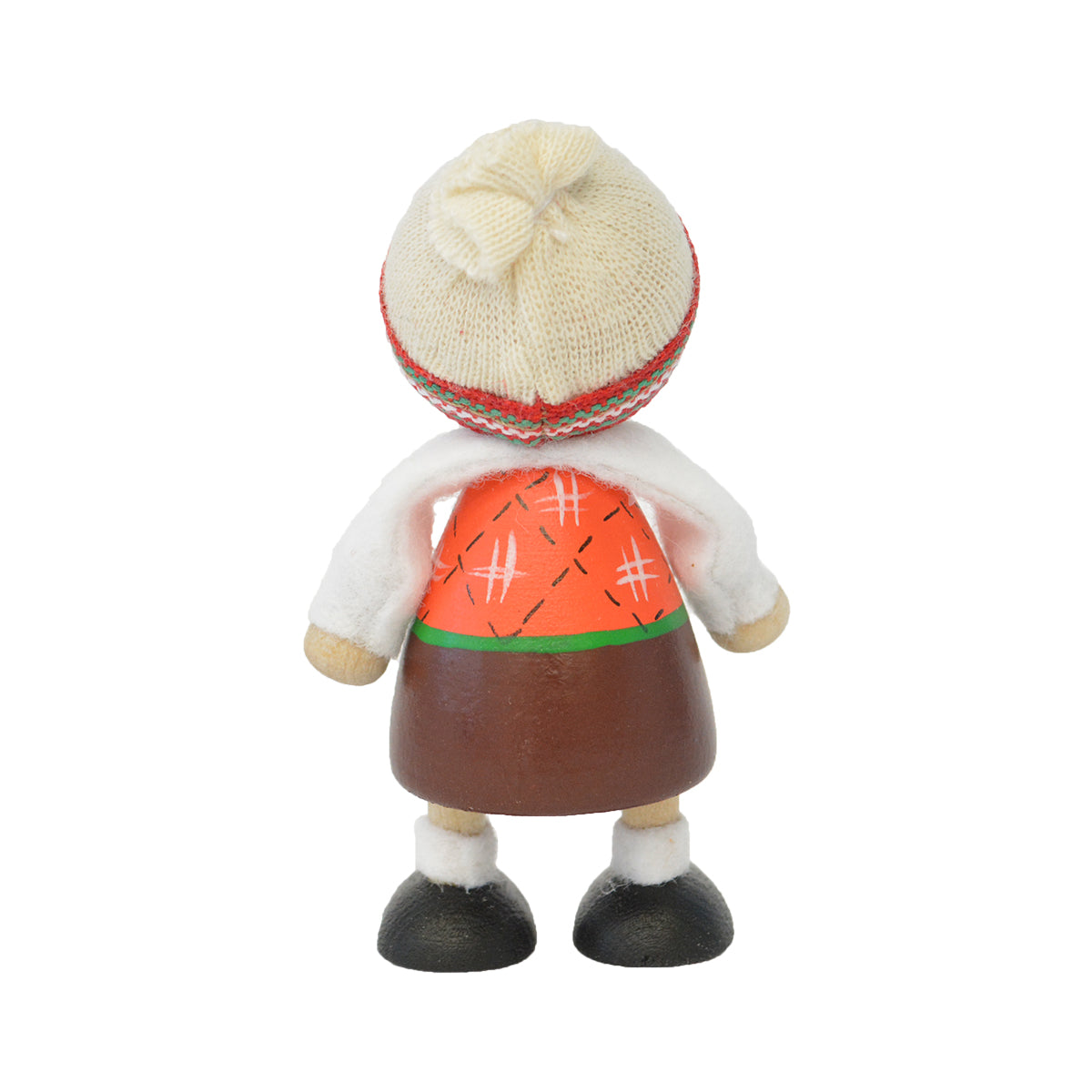 NORDIC GIFT ノルディック・ギフト 木製人形 民族衣装の男の子 ( オレンジ )