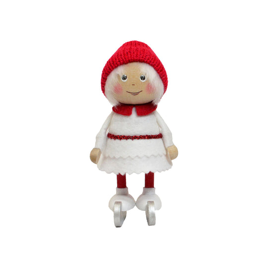 NORDIC GIFT ノルディック・ギフト 木製人形 スケート靴を履いた女の子