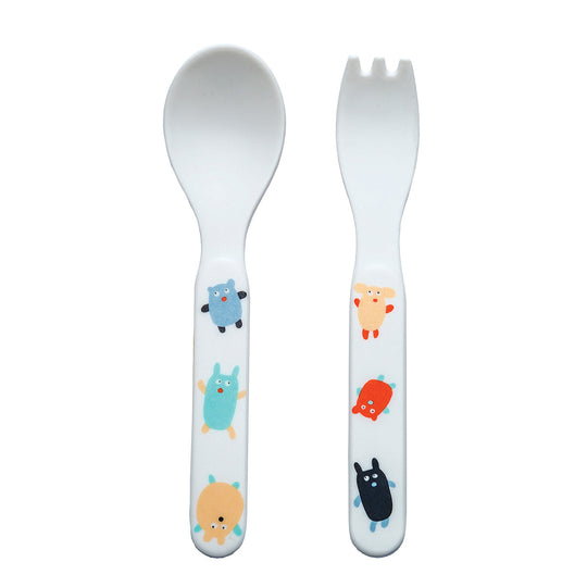 Petit Jour Paris プティジュールパリ メラミンスプーンとフォークセット ( ドゥドゥ )