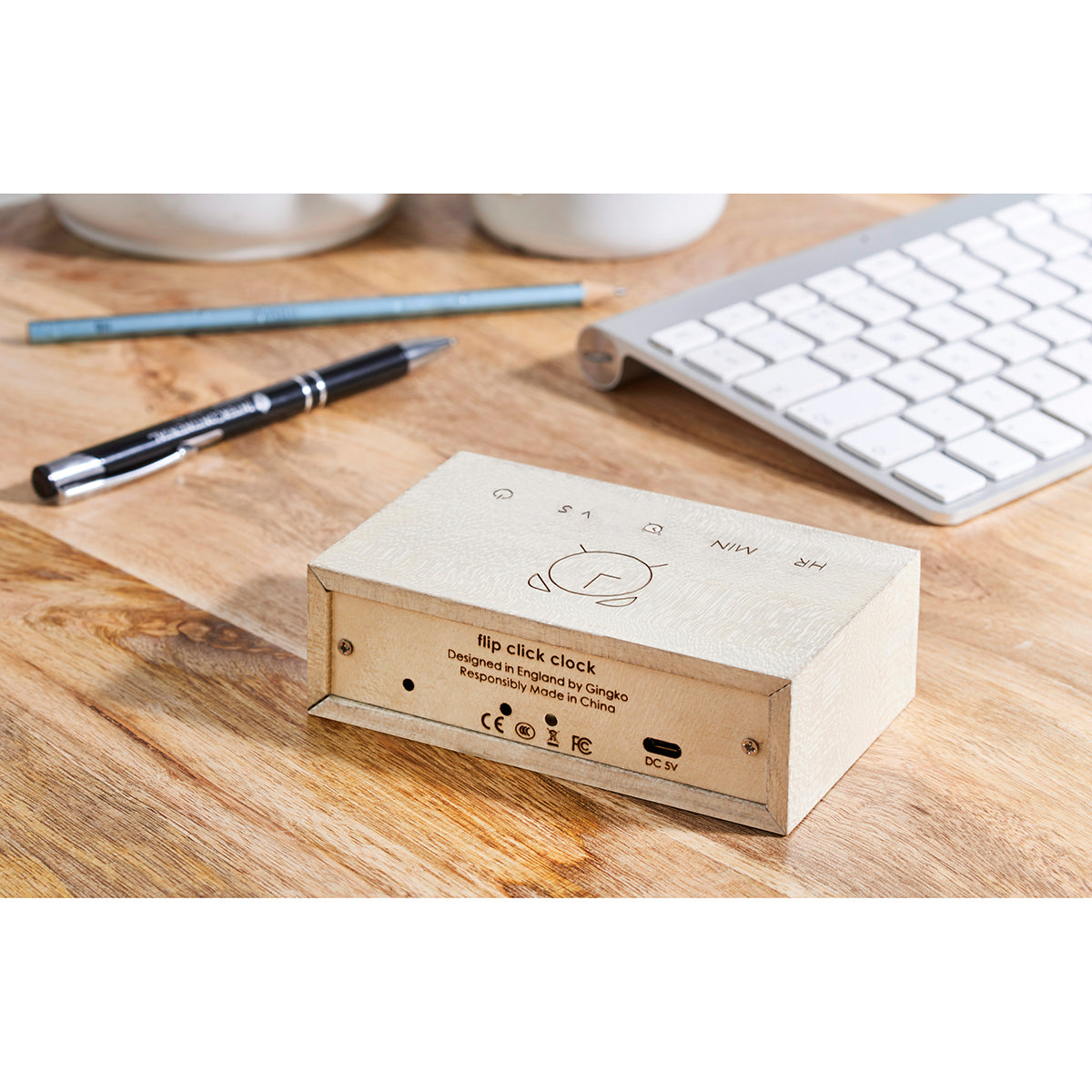 【30%OFF】Gingko Design ギンコーデザイン フリップクリッククロック ( ホワイトメープル )【セール】