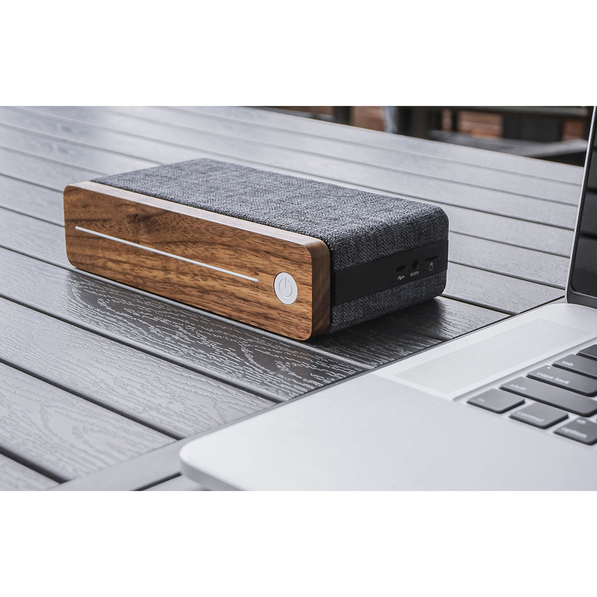 【30%OFF】Gingko Design ギンコーデザイン ハイファイスクエア Bluetooth スピーカー( ウォルナット )【セール】