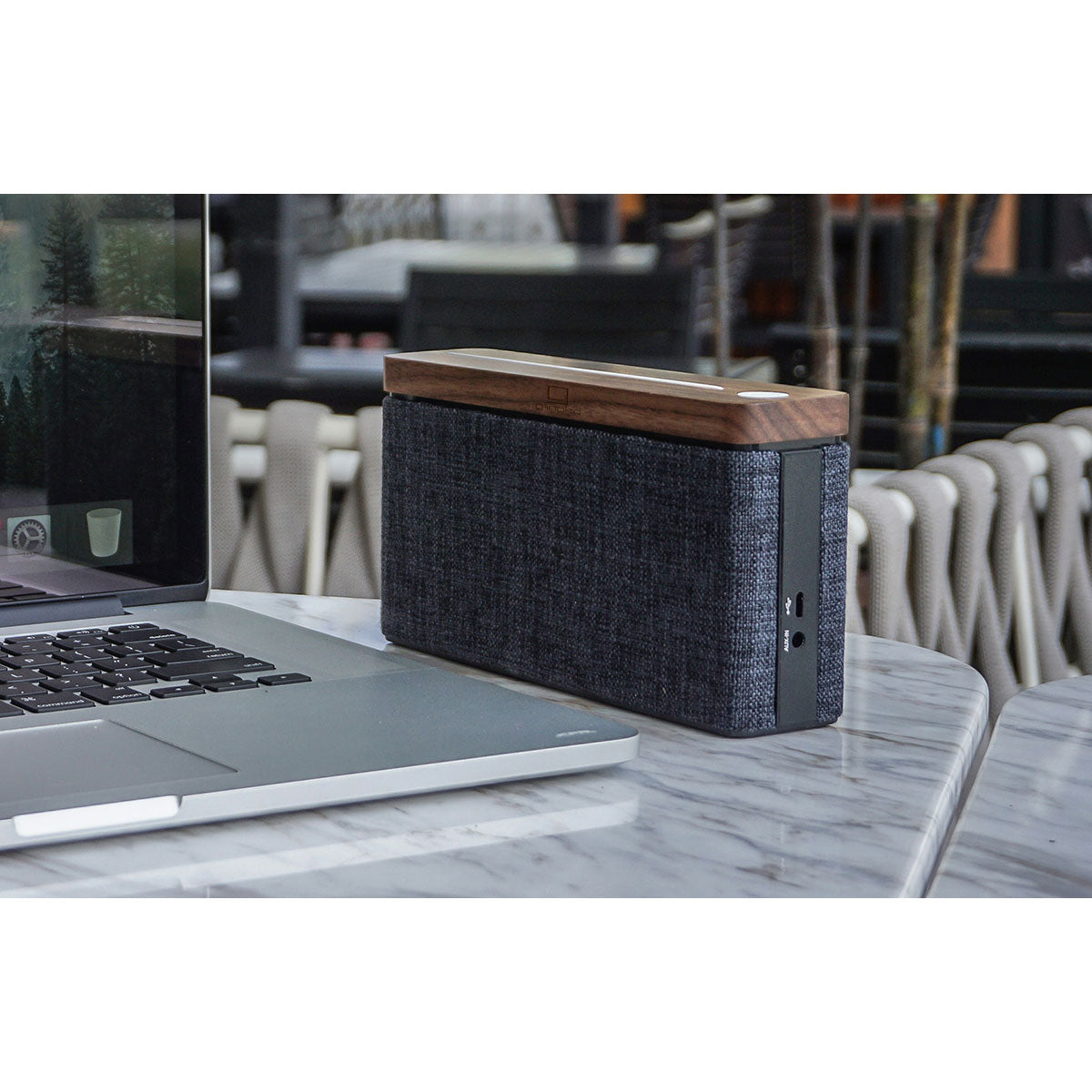 【30%OFF】Gingko Design ギンコーデザイン ハイファイスクエア Bluetooth スピーカー( ウォルナット )【セール】