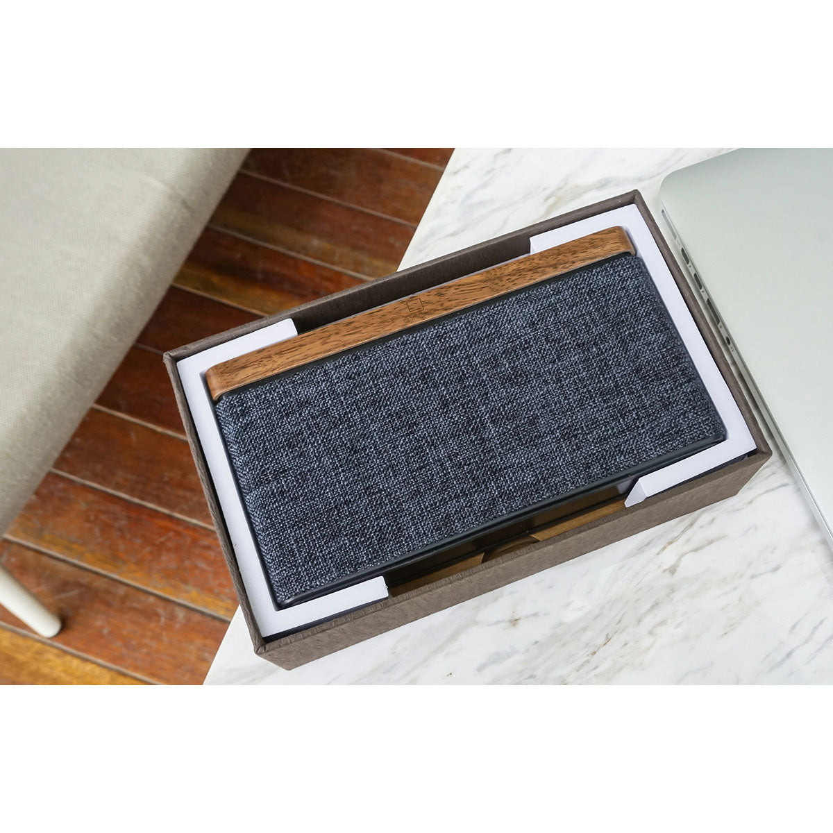 【30%OFF】Gingko Design ギンコーデザイン ハイファイスクエア Bluetooth スピーカー( ウォルナット )【セール】