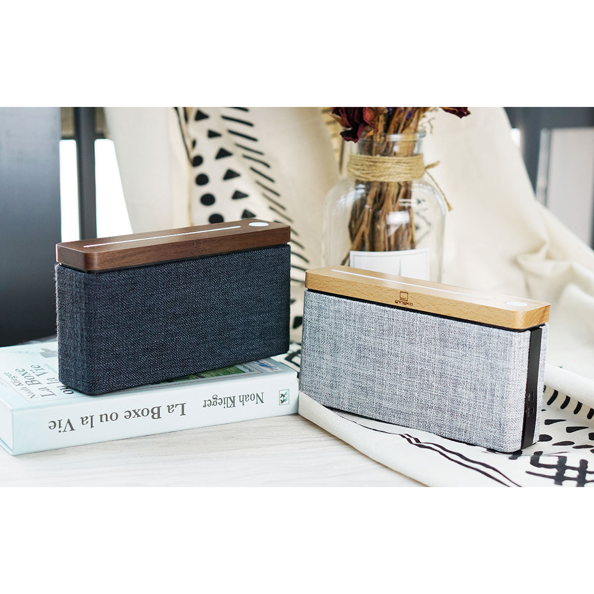 【30%OFF】Gingko Design ギンコーデザイン ハイファイスクエア Bluetooth スピーカー( ウォルナット )【セール】