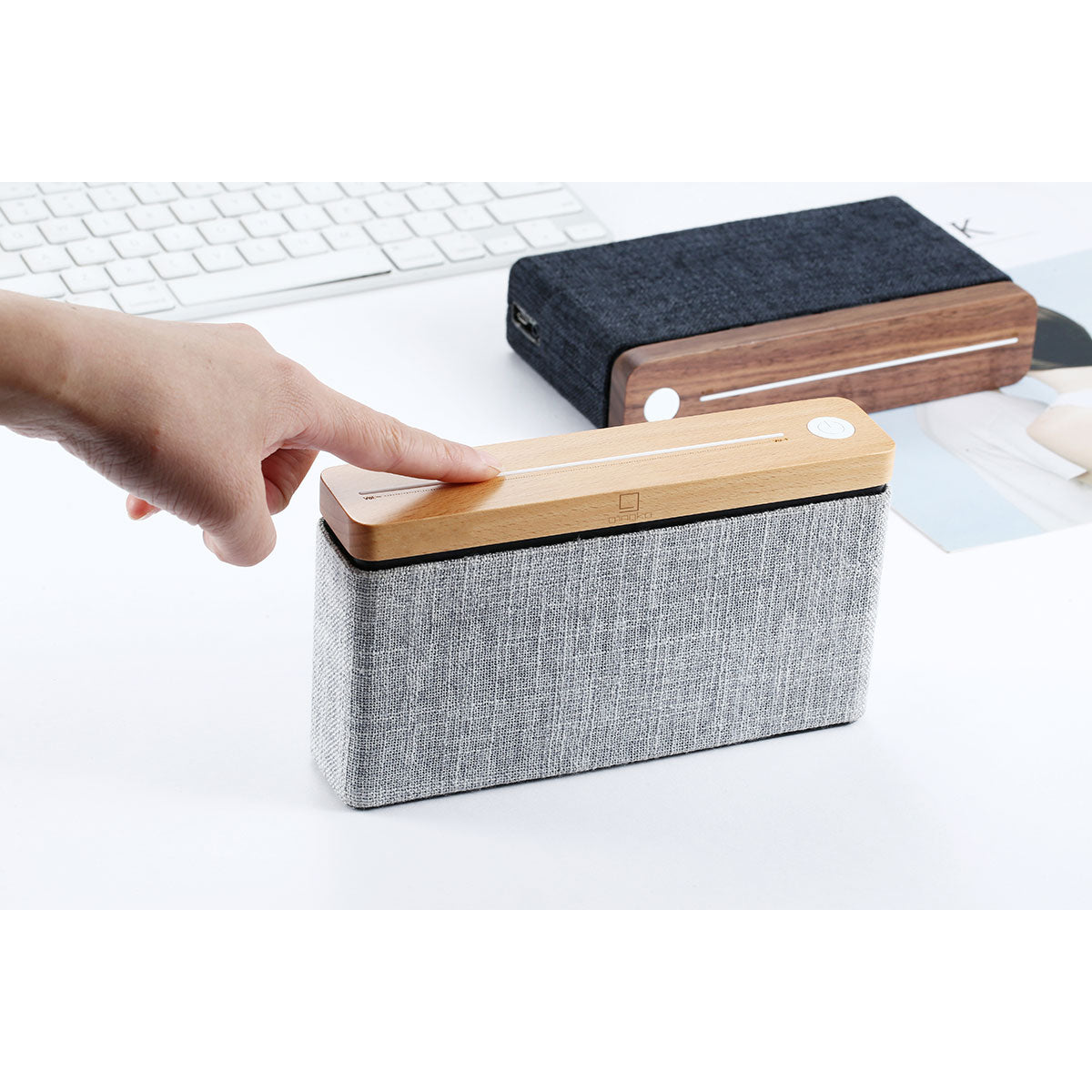 【30%OFF】Gingko Design ギンコーデザイン ハイファイスクエア Bluetooth スピーカー( メープル )【セール】