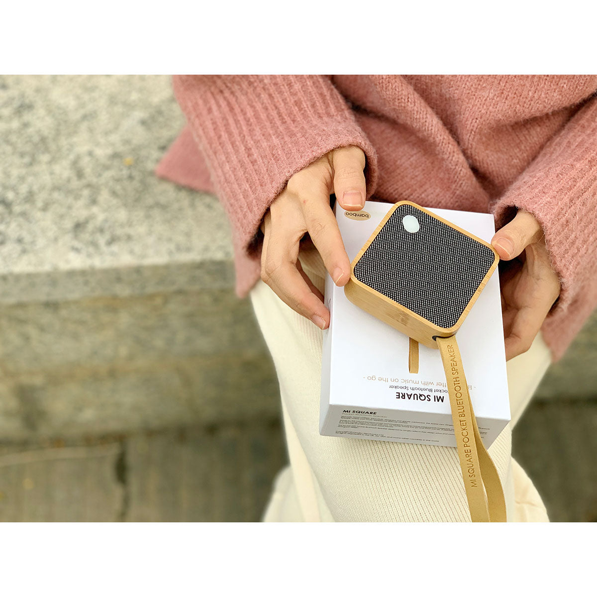 Gingko Design ギンコーデザイン マイスクエア Bluetooth スピーカー ( チェリー )